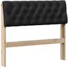 Image de vidaXL TÃªte de lit capitonnÃ©e Noir 90 cm Pin massif