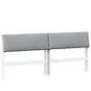 Image de vidaXL TÃªte de lit capitonnÃ©e Gris clair 180 cm Pin massif
