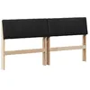 Image de vidaXL TÃªte de lit capitonnÃ©e Noir 160 cm Pin massif