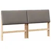 Image de vidaXL TÃªte de lit capitonnÃ©e Taupe 180 cm Pin massif