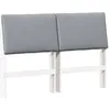 Image de vidaXL TÃªte de lit capitonnÃ©e Gris clair 160 cm Pin massif