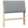 Image de vidaXL TÃªte de lit capitonnÃ©e Gris clair 100 cm Pin massif