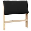 Image de vidaXL TÃªte de lit capitonnÃ©e Noir 90 cm Pin massif