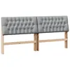 Image de vidaXL TÃªte de lit capitonnÃ©e Gris clair 180 cm Pin massif