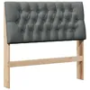 Image de vidaXL TÃªte de lit capitonnÃ©e Gris foncÃ© 100 cm Pin massif