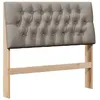 Image de vidaXL TÃªte de lit capitonnÃ©e Taupe 100 cm Pin massif