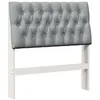 Image de vidaXL TÃªte de lit capitonnÃ©e Gris clair 90 cm Pin massif