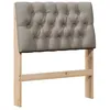 Image de vidaXL TÃªte de lit capitonnÃ©e Taupe 80 cm Pin massif
