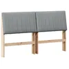 Image de vidaXL TÃªte de lit capitonnÃ©e Gris clair 160 cm Pin massif
