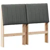 Image de vidaXL TÃªte de lit capitonnÃ©e Gris foncÃ© 120 cm Pin massif