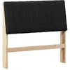 Image de vidaXL TÃªte de lit capitonnÃ©e Noir 100 cm Pin massif