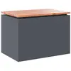 Image de Vidaxl Banc De Jardin Anthracite 60 X 40 X 43 Cm Acier