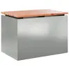 Image de Vidaxl Banc De Jardin Argent 60 X 40 X 43 Cm Acier GalvanisÃ©