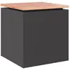 Image de Vidaxl Banc De Jardin Noir 40 X 40 X 43 Cm Acier