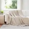 Image de Vidaxl Couvertures Ã Jeter 24 Pcs Beige 240 X 220 Cm Toison