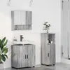 Image de vidaXL Ensemble de mobilier de salle de bain 3 pcs Sonoma gris