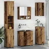 Image de vidaXL Vidaxl Ensemble De Mobilier De Salle De Bain 5 Pcs Bois Ancien