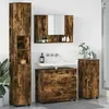 Image de Vidaxl Ensemble De Mobilier De Salle De Bain 4 Pcs ChÃªne FumÃ©