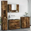Image de Vidaxl Ensemble De Mobilier De Salle De Bain 4 Pcs ChÃªne FumÃ©
