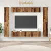 Image de vidaXL Vidaxl Ensemble Meuble Tv 10 Pcs Bois Ancien 30,5 X 30 X 90 Cm