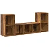 Image de vidaXL Ensemble de meubles TV 3 pcs Marron 107 x 35 x 37 cm