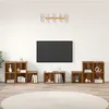 Image de Vidaxl Ensemble De Meubles Tv 8 Pcs Bois Ancien Bois D'ingÃ©nierie