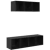 Image de vidaXL Ensemble de meubles TV 2 pcs ChÃªne noir 37 x 37 x 142.5 cm