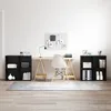 Image de vidaXL Ensemble meuble TV 4 pcs ChÃªne Noir 72 x 35 x 36.5 cm