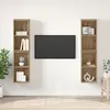 Image de Vidaxl Meuble Tv Mural 4 Pcs ChÃªne Artisan 37 X 37 X 72 Cm