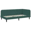 Image de vidaXL Cadre de lit d'angle Vert foncÃ© 100 x 200 cm Velours