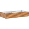 Image de Vidaxl JardiniÃ¨re SurÃ©levÃ©e 195 X 100 X 36 Cm Acier GalvanisÃ©