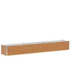 Image de vidaXL Vidaxl Jardinière Surélevée 290 X 50 X 36 Cm Acier Galvanisé
