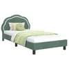 Image de Vidaxl Cadre De Lit Pour Enfants Avec TÃªte De Lit Vert Mer 90 X 200 Cm