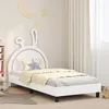 Image de Vidaxl Cadre De Lit Pour Enfants Avec TÃªte De Lit Blanc 90 X 190 Cm Pu