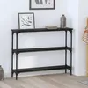 Image de vidaXL Table console ChÃªne noir 100 x 22.5 x 75 cm Bois d'ingÃ©nierie
