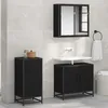 Image de vidaXL Buffet ChÃªne noir 35.5 x 35 x 76 cm Bois d'ingÃ©nierie