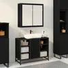 Image de vidaXL Armoire Miroir de Salle de Bain ChÃªne noir 65 x 20 x 60 cm