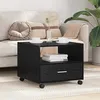 Image de vidaXL Table basse ChÃªne noir 55 x 55 x 45 cm Bois d'ingÃ©nierie
