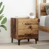Image de Vidaxl Armoire De Lit Bois Ancien 40 X 35 X 47.5 Cm Bois D'ingÃ©nierie