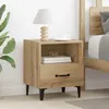 Image de Vidaxl Cabinet De Chevet 2 Pcs ChÃªne Artisanal 40 X 35 X 47.5 Cm