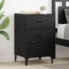 Image de vidaXL Cabinet de chevet ChÃªne noir 40 x 40 x 66 cm Bois d'ingÃ©nierie
