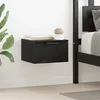 Image de vidaXL Cabinet de chevet avec tiroir 2 pcs ChÃªne noir 34 x 30 x 20 cm
