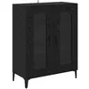 Image de vidaXL Buffet ChÃªne noir 69,5 x 34 x 90 cm Bois d'ingÃ©nierie et fer