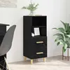 Image de vidaXL Buffet ChÃªne noir 34 x 34,5 x 90 cm Bois d'ingÃ©nierie