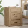 Image de Vidaxl Cabinet De Chevet Avec Tiroir ChÃªne Artisanal 50 X 36 X 60 Cm