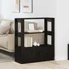 Image de vidaXL Buffet ChÃªne noir 30 x 80 x 90 cm Bois d'ingÃ©nierie