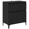 Image de vidaXL Buffet ChÃªne noir 60 x 35 x 70 cm Bois d'ingÃ©nierie et fer