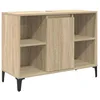Image de Vidaxl Armoire D'Ã©vier Avec ÃtagÃ¨re ChÃªne Sonoma 80 X 33 X 60 Cm