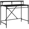 Image de vidaXL Vidaxl Bureau Chêne Noir 100 X 50 X 90 Cm Bois D'ingénierie