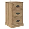 Image de Vidaxl Cabinet De Chevet Avec Tiroir ChÃªne Artisanal 39 X 39 X 67,5 Cm